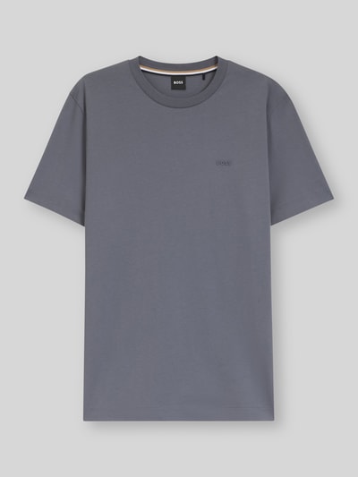 BOSS Regular Fit T-Shirt mit Logo Detail Modell 'THOMPSON_01' Blau 2