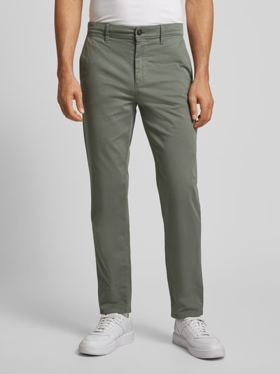 BOSS Orange Chino met Franse steekzakken Mintgroen - 4