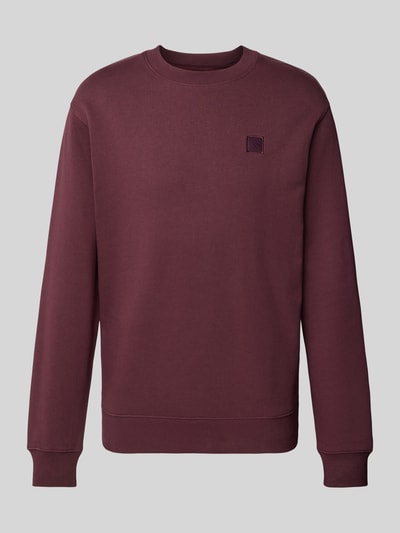 Scotch & Soda Sweatshirt mit Label-Badge Bordeaux 2