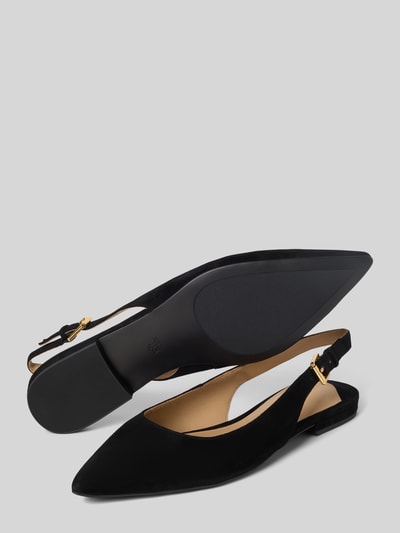 Lauren Ralph Lauren Ballerinas mit Dornschließe Modell 'LONDYN' Black 4