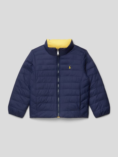 Polo Ralph Lauren Kids Aan twee kanten draagbaar gewatteerd jack, model 'TERRA' in marineblauw