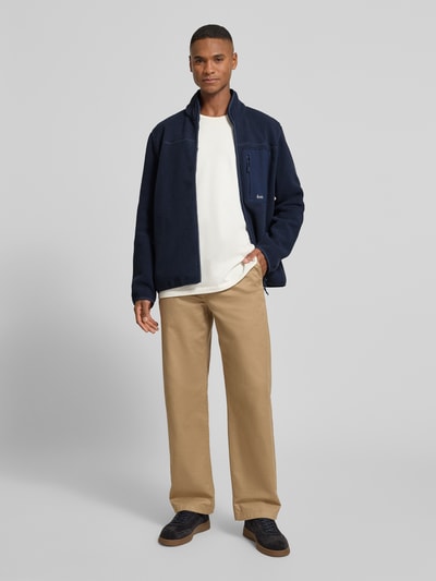 Forét Kurtka z polaru z dwustronnym zamkiem błyskawicznym model ‘MOUNTAIN’ Ciemnoniebieski 1