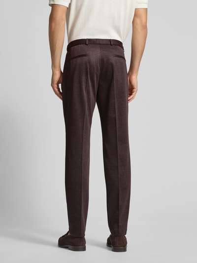 Roy Robson Anzughose mit Bügelfalten und Gesäßtaschen Bordeaux 5