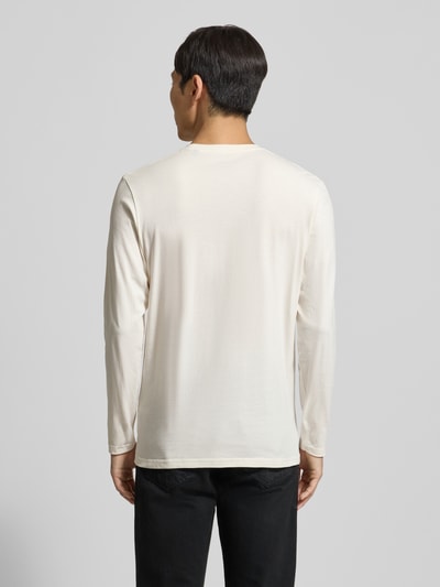 RAGMAN Shirt met lange mouwen en geribde ronde hals Offwhite - 5