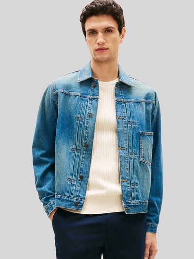 Tommy Hilfiger Kurtka jeansowa o kroju regular fit z czystej bawełny Jeansowy niebieski 4