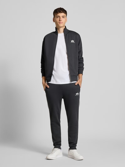 Alpha Industries Sweatpants mit Logo und elastischem Bund Black 1