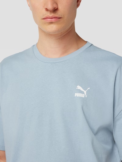 PUMA PERFORMANCE Oversized T-Shirt mit Label-Print Modell 'Classics Oversized Tee' Hellblau 3