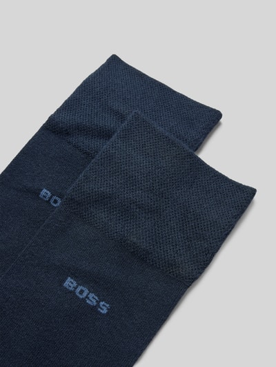 BOSS Socken mit Label-Print im 2er-Pack Marine 2