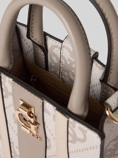 Guess Schoudertas met labelapplicatie, model 'ERENIA MINI TOTE' Taupe - 5
