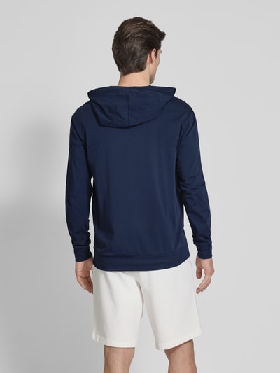 HUGO Hoodie met labelprint, model 'Laze' Marineblauw - 5