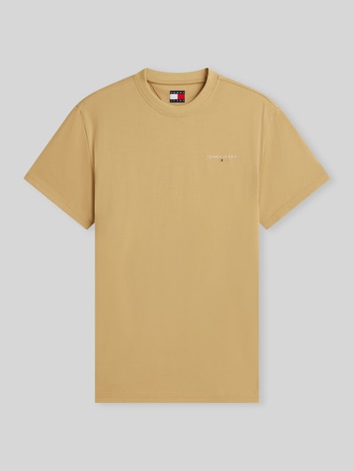 Tommy Jeans Slim Fit T-Shirt aus reiner Baumwolle Beige 2