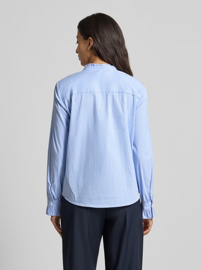 More & More Bluzka koszulowa o kroju regular fit ze stójką Jasnoniebieski 5