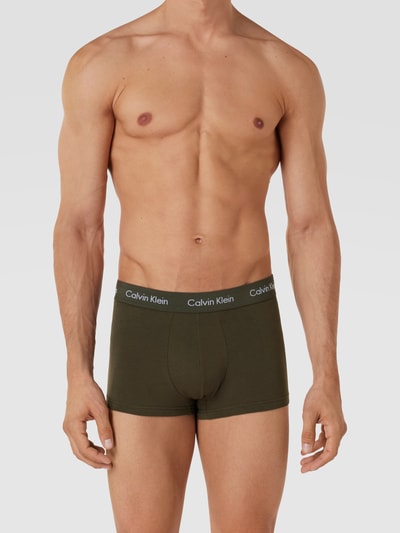 Calvin Klein Underwear Trunks mit Logo-Bund im 3er-Pack Oliv 1