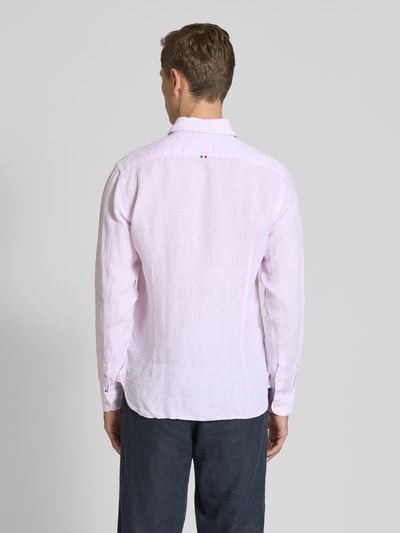 FIL NOIR Regular fit zakelijk overhemd met kentkraag, model 'ROMA' Lichtroze - 5