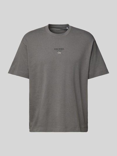 Jack & Jones Relaxed Fit T-shirt mit Rundhalsausschnitt Modell 'EURBAN' Mittelgrau 1