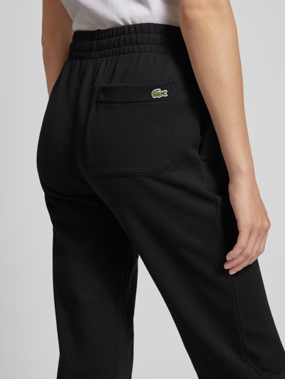 Lacoste Sport Relaxed Fit Sweatpants mit Label-Print Black 3