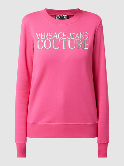 Versace Jeans Couture Bluza z bawełny  Mocnoróżowy 2