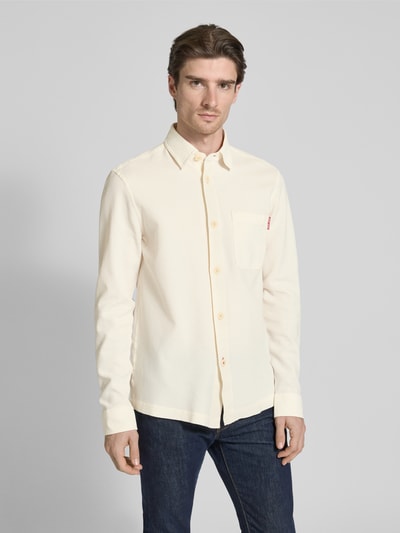 JOOP! Jeans Freizeithemd mit Knopfleiste Modell 'Harvi' Offwhite 4