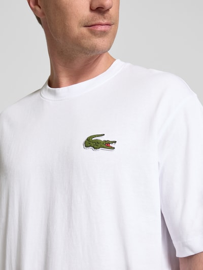 Lacoste T-Shirt mit Label-Detail Weiss 3