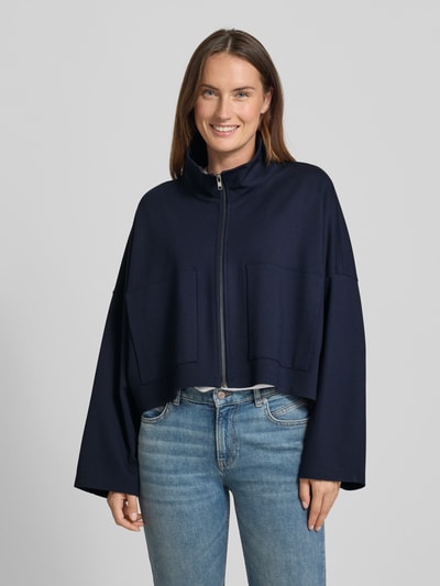 Drykorn Kurtka z mieszanki wiskozy ze stójką model ‘ELSTOW’ Granatowy 4