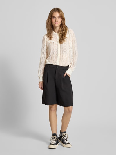 Only Regular fit blouse van transparant kant, model 'REBA' Offwhite - 1