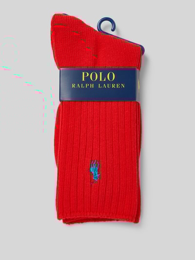 Polo Ralph Lauren Socken mit Logo-Stitching Rot 3