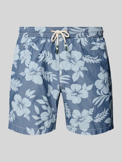 Hartford Regular Fit Badehose mit Gesäßtasche Blau 1