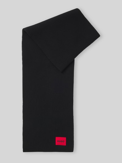 HUGO Schal mit Woll-Kaschmir-Anteil Modell 'Saffa' Black 2