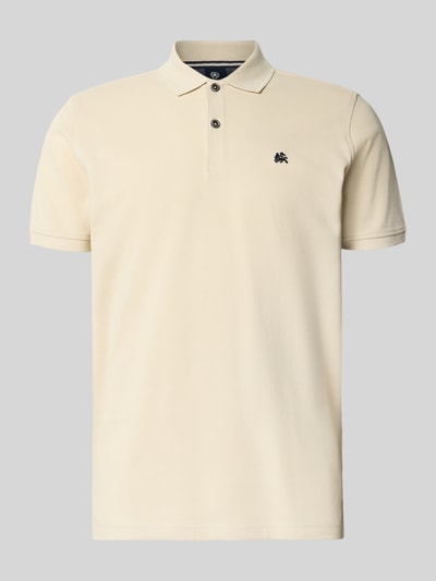 Lerros Poloshirt mit Label-Stitching Sand 2
