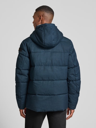 PME Legend Regular fit gewatteerd jack met viscose, model 'YET' Marineblauw - 5