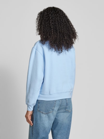 Tommy Hilfiger Sweatshirt mit Label-Stitching und Rundhalsausschnitt Hellblau 5