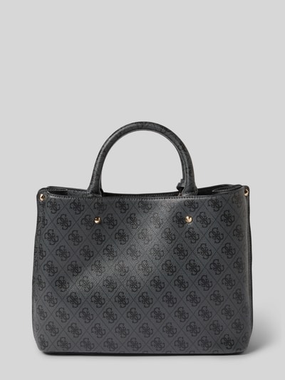 Guess Handtas met hengsel, model 'MERIDIAN GIRLFRIEND SATCH' Grafiet - 4