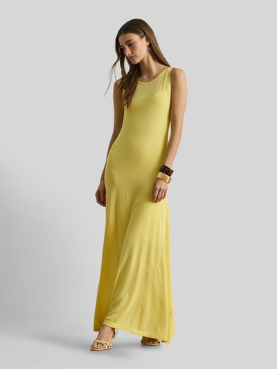 Lauren Ralph Lauren Maxi-jurk van mix van viscose en katoen Lichtgeel - 1