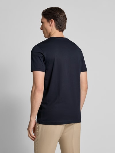 Christian Berg Men T-Shirt mit Label-Print Marine 5