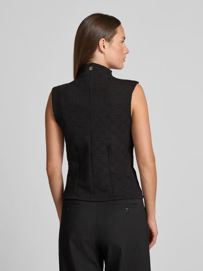 HUGO Shaped Fit Blusentop mit Strukturmuster Modell 'DAIRED' Black 5