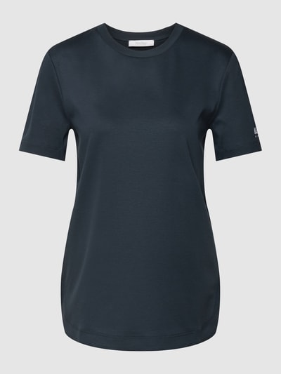 MaxMara Leisure T-shirt met labelprint, model 'TAZZINA' Marineblauw - 2