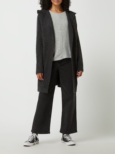 Tom Tailor Denim Longcardigan mit Kapuze  Anthrazit 1