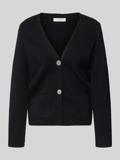 Christian Berg Woman Gebreide pullover met V-hals Zwart - 2