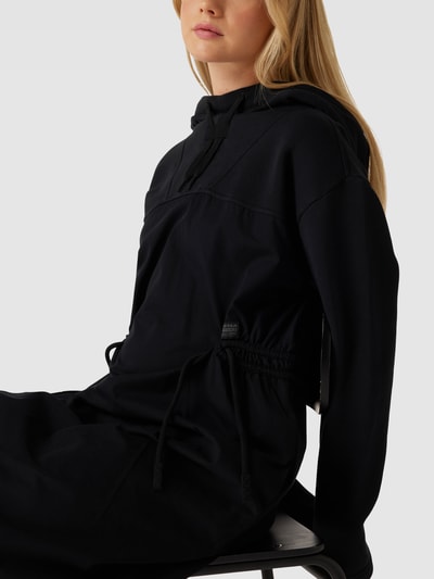 G-Star RAW Knielanges Kleid mit Kapuze Black 3