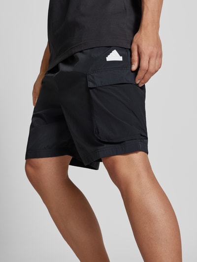 ADIDAS SPORTSWEAR Regular fit sweatshorts met cargozakken Zwart - 3