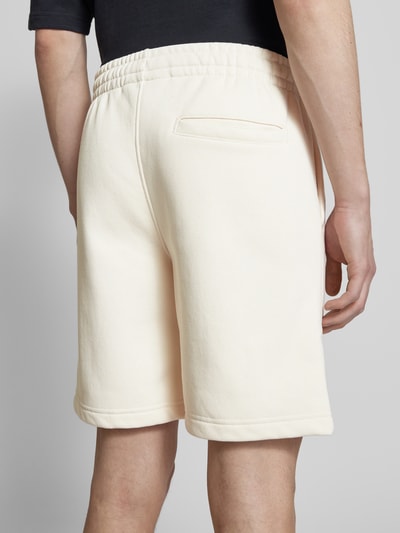 SERGIO TACCHINI Regular fit sweatshorts met logostitching, model 'SIMBA' Offwhite - 3