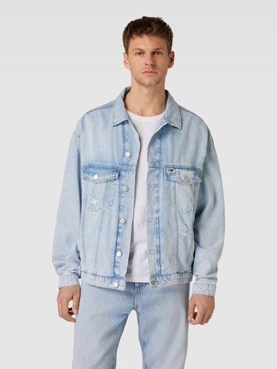 Tommy Jeans Jeansjack met knoopsluiting Lichtblauw - 4