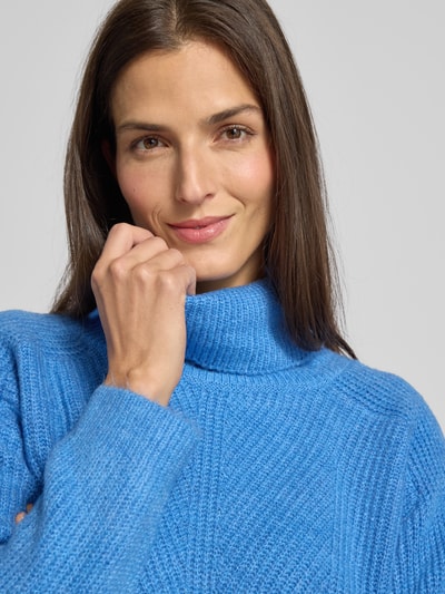 More & More Gebreide coltrui Oceaanblauw - 3