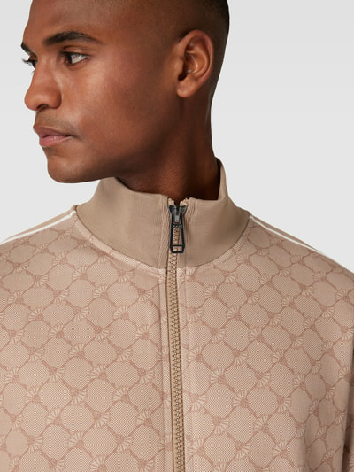 JOOP! Collection Sweatjack met all-over motief, model 'Tayfon' Beige - 3