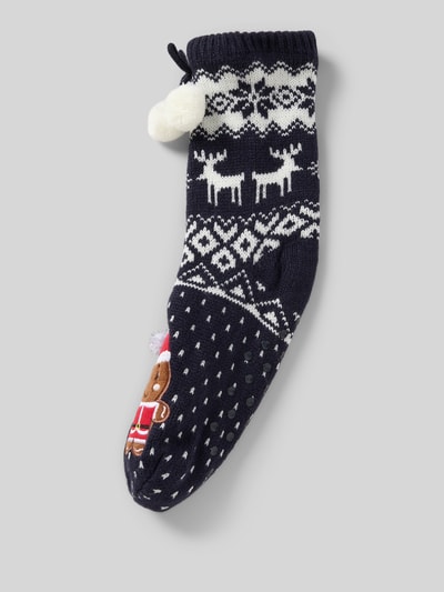 CAPELLI NEW YORK Sokken met ribboord Marineblauw - 1