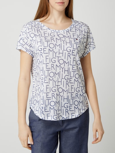 Tommy Hilfiger Shirt mit Logo-Muster  Weiss 4