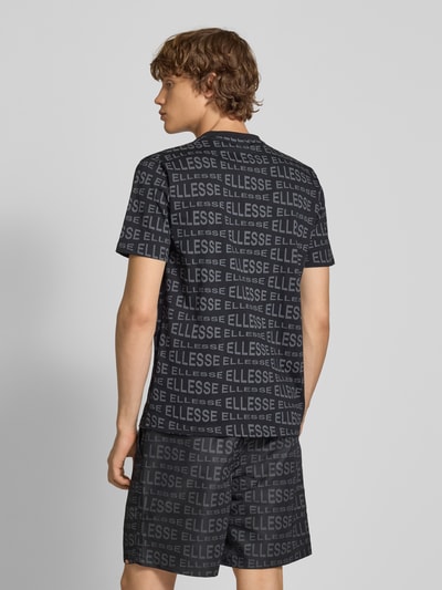 Ellesse T-shirt met labelprints, model 'DISTORTA' Zwart - 5