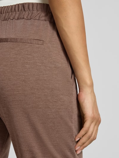 FREE/QUENT Slim fit stoffen broek met vaste boorden, model 'Nanni' Hazelnoot - 3