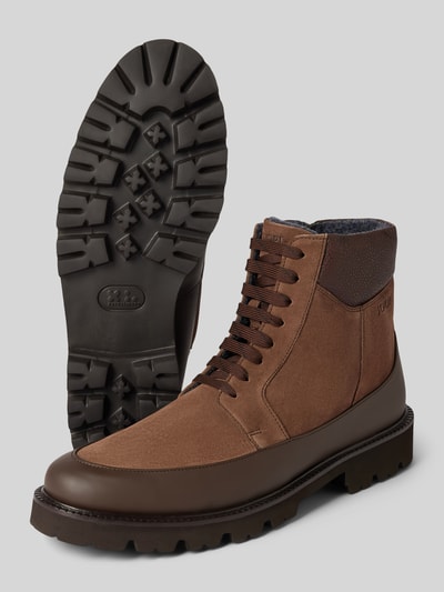 JOOP! SHOES Boots mit Label-Prägung Modell 'velluto misto hektor' Mittelbraun 4