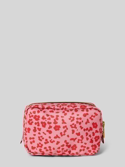 WOUF Kosmetiktasche mit Label-Patch Modell 'Roar' Pink 2